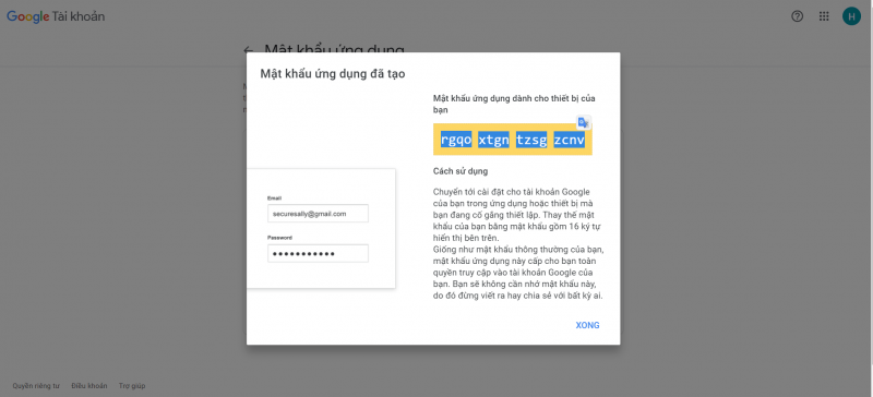 Copy mật khẩu dán vào phần mềm hóa đơn điện tử Viettel